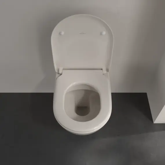 Унитаз подвесной безободковый Villeroy&Boch Subway 2.0 5614R0R3 (CeramicPlus) с крышкой микролифт, пергамон глянец - фото 5