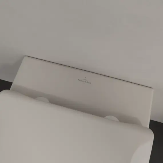Унитаз подвесной безободковый Villeroy&Boch Subway 2.0 5614R0R3 (CeramicPlus) с крышкой микролифт, пергамон глянец - фото 8