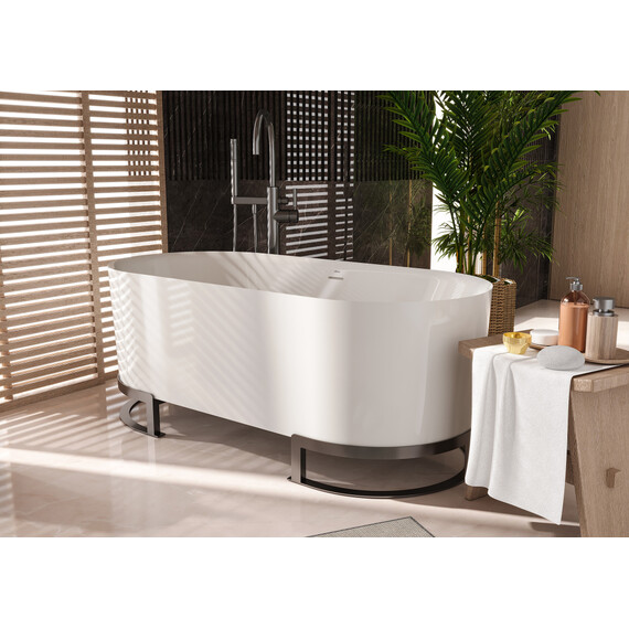 Ванна отдельностоящая Abber 166x78 см AB9510 - фото 8