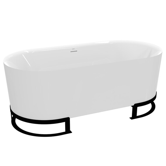 Ванна отдельностоящая Abber 166x78 см AB9510 - фото 