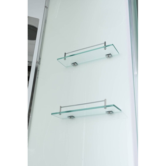 Душевая кабина Avacan 100x100 см EM2010T, хром/прозрачное (безсиликоновая сборка) - фото 9