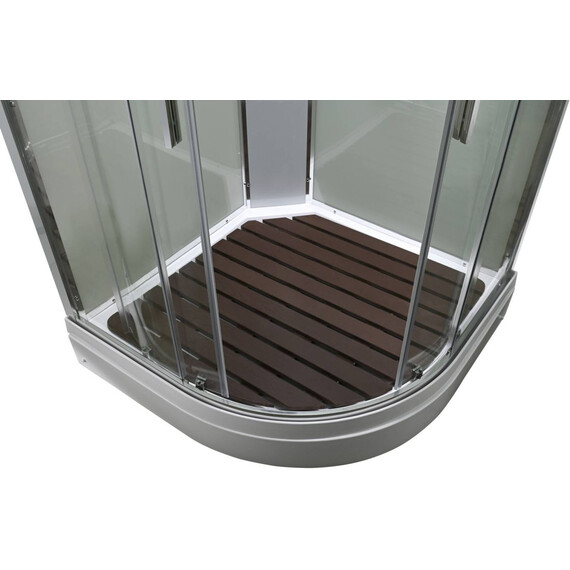 Душевая кабина Avacan 100x100 см EM2010T, хром/прозрачное (безсиликоновая сборка) - фото 3