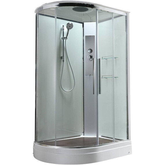 Душевая кабина Avacan 110x80 см EM2811RT, хром/прозрачное (безсиликоновая сборка) - фото 