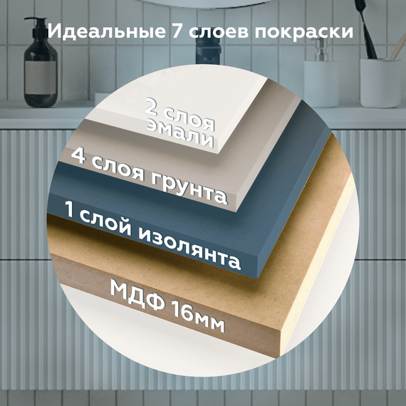 Тумба подвесная с раковиной Prato Бьянко 80 см 106 03-18080-16 00 БЕЛ (раковина Прато) - фото 15