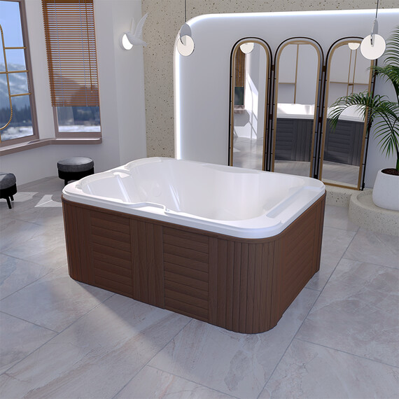 Спа бассейн Радомир Мишель Голд 155x205 см 1-30-0-0-4-051Б - фото 