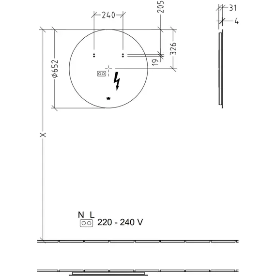 Зеркало Villeroy&Boch More to See Lite 65 см A4786500 - фото 3