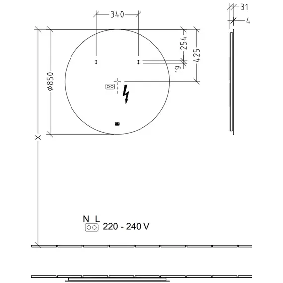 Зеркало Villeroy&Boch More to See Lite 85 см A4788500 - фото 3