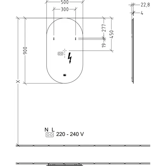 Зеркало Villeroy&Boch More to See Lite 50 см A4835000 - фото 9
