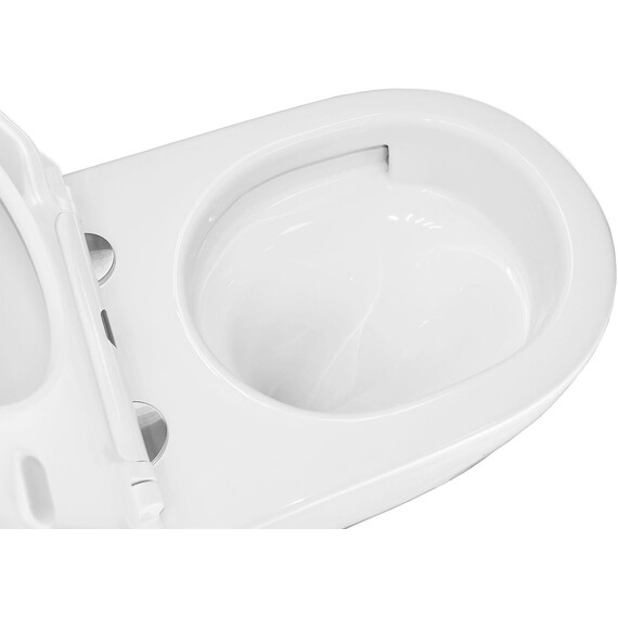 Инсталляция с подвесным унитазом комплект: Grohe Rapid SL 38772001 с подвесным унитазом Azario Nemi AZ-1293WH сиденье микролифт, крепление, кнопка смыва хром (система смыва Торнадо) - фото 16