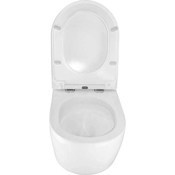 Инсталляция с подвесным унитазом комплект: Grohe Rapid SL 38772001 с подвесным унитазом Azario Nemi AZ-1293WH сиденье микролифт, крепление, кнопка смыва хром (система смыва Торнадо) - фото 18