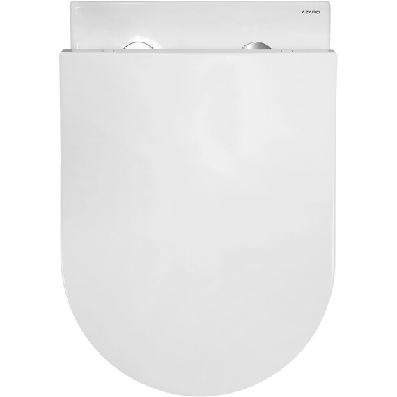 Инсталляция с подвесным унитазом комплект: Grohe Rapid SL 38772001 с подвесным унитазом Azario Nemi AZ-1293WH сиденье микролифт, крепление, кнопка смыва хром (система смыва Торнадо) - фото 5