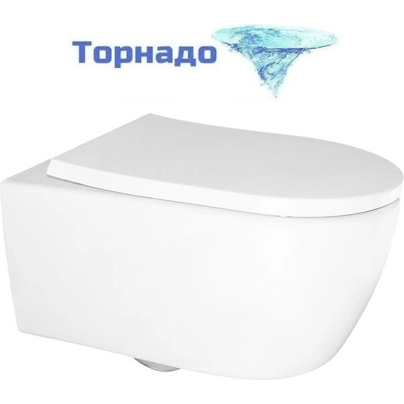 Инсталляция с подвесным унитазом комплект: Grohe Rapid SL 38772001 с подвесным унитазом Azario Nemi AZ-1293WH сиденье микролифт, крепление, кнопка смыва хром (система смыва Торнадо) - фото 3