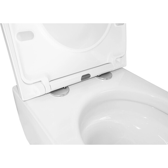 Инсталляция с подвесным унитазом комплект: Grohe Rapid SL 38772001 с подвесным унитазом Azario Nemi AZ-1293WH сиденье микролифт, крепление, кнопка смыва хром (система смыва Торнадо) - фото 10