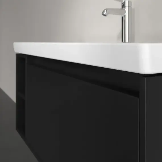 Тумба подвесная с раковиной-столешницей Villeroy&Boch Skyla 100 см C79000VL (раковина 5A51A501) венге - фото 4