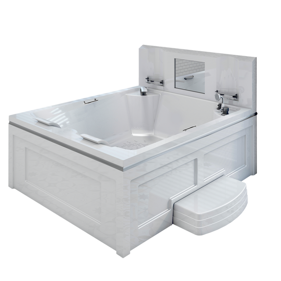 Спа бассейн Радомир Римини Платинум 150x190 см 1-30-0-0-5-047Б - фото 