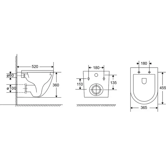 Инсталляция с подвесным унитазом комплект: Grohe Rapid SL 38772001 с подвесным безободковым унитазом Grossman GR-4411MSQ сиденье микролифт, крепление, с кнопкой смыва хром (Система смыва торнадо) - фото 24