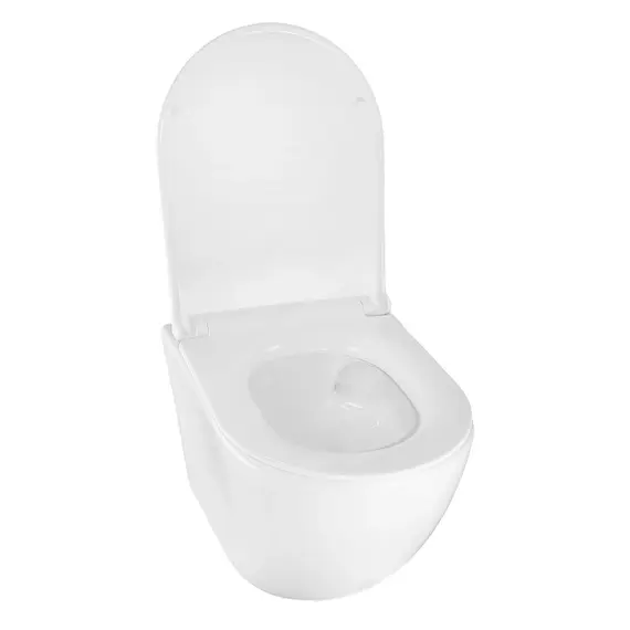 Инсталляция с подвесным унитазом комплект: Grohe Rapid SL 38772001 с подвесным безободковым унитазом Azario Bonelle AZ-2801E сиденье микролифт, крепление, с кнопкой смыва хром (Система смыва торнадо) - фото 6