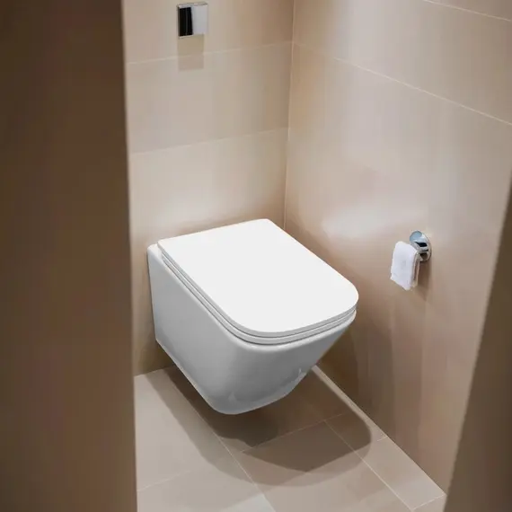 Инсталляция с подвесным унитазом комплект: Grohe Rapid SL 38772001 с подвесным безободковым унитазом Azario Armonia AZ-2403 сиденье микролифт, крепление, с кнопкой смыва хром (Система смыва торнадо) - фото 15