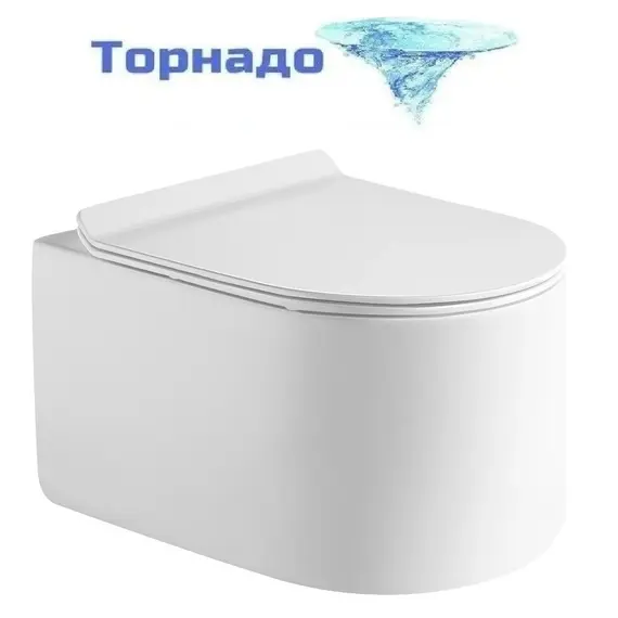 Инсталляция с подвесным унитазом комплект: TECEbase 2.0 9400413 с подвесным унитазом Grossman Thin Rim GR-5606SQ сиденье микролифт, крепление, с кнопкой смыва белая (Система смыва торнадо) - фото 3