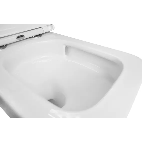 Инсталляция с подвесным унитазом комплект: Aquatek Standart 50 INS-0000012 с подвесным безободковым унитазом Azario Flavia AZ-0076-UQ1 сиденье микролифт (Система смыва торнадо) - фото 7