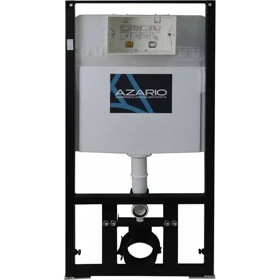 Инсталляция с подвесным унитазом комплект: Azario AZ-8010-1000 с подвесным унитазом Campo AZ-1883WH сиденье микролифт, крепление (Система смыва торнадо) - фото 2