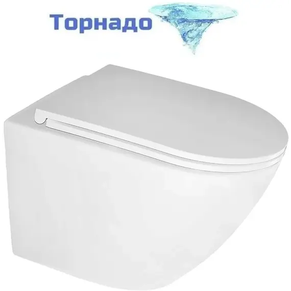 Инсталляция с подвесным унитазом комплект: Azario AZ-8010-1000 с подвесным безободковым унитазом Eclat AZ-2381-A сиденье микролифт, крепление (Система смыва торнадо) - фото 3
