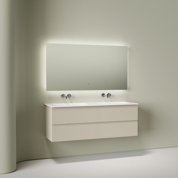 Тумба подвесная с раковиной Sancos Snob T 140 см SNT70CE, Beige Soft (раковина Grace CN7022wx) - фото 5