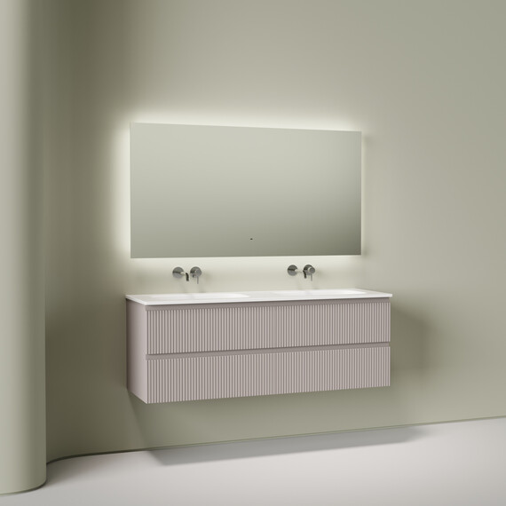 Тумба подвесная с раковиной Sancos Snob T 140 см SNT70SM, Doha Soft (раковина Grace CN7022wx) - фото 5