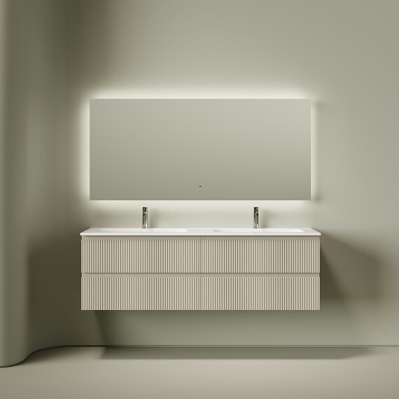 Тумба подвесная с раковиной Sancos Snob T 160 см SNT80CE, Beige Soft (раковина Grace CN7023) - фото 6