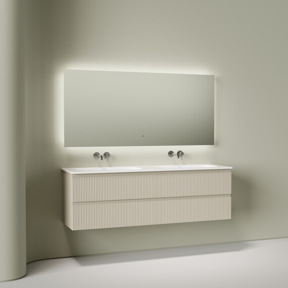 Тумба подвесная с раковиной Sancos Snob T 160 см SNT80CE, Beige Soft (раковина Grace CN7023wx) - фото 5