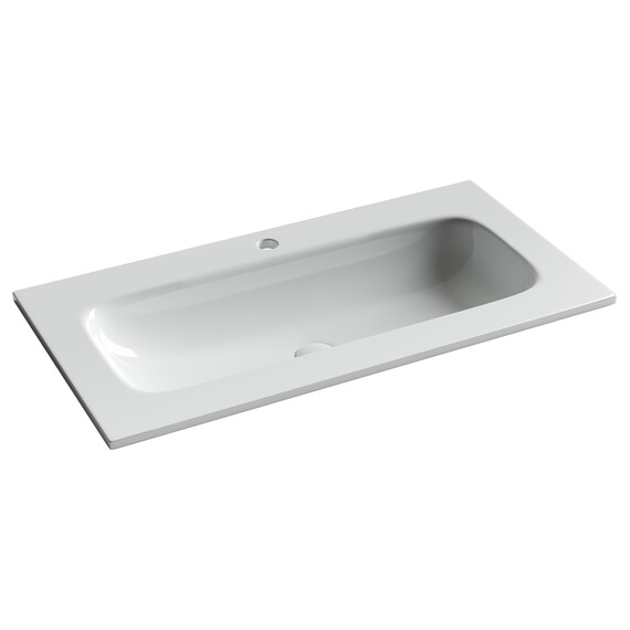 Тумба подвесная с раковиной Sancos Snob T 90 см SNT90W, Bianco (раковина Grace CN7019) - фото 3