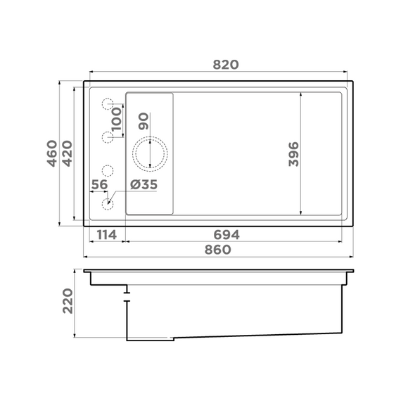 Кухонная мойка Omoikiri Kinaru Pro 86-U/I mo 4997454, мокко - фото 8