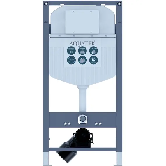 Инсталляция с подвесным унитазом комплект SET AQUATEK СИРИУС-INS23 (рама AQUATEK Standard INS-0000023(без клавиши и крепежа) + унитаз AQ1582T-00 СИРИУС TORNADO с тонким сиденьем soft-close) - фото 2