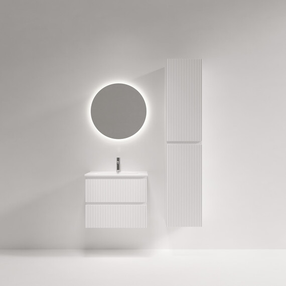 Тумба подвесная с раковиной Sancos Snob R 390 60 см SNR60/39W, Bianco (раковина Compact CN7025) - фото 9