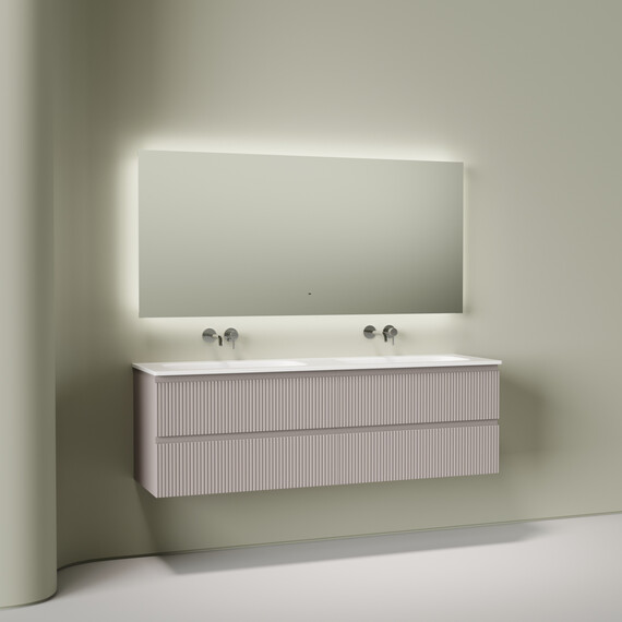 Тумба подвесная с раковиной Sancos Snob T 160 см SNT80SM, Doha Soft (раковина Grace CN7023wx) - фото 5