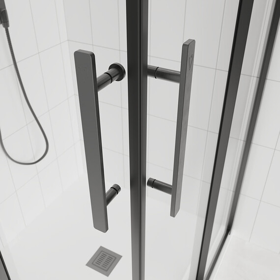Душевое ограждение Veconi Evo 100x80 см E3-GR-10080-12-C9, графит/тонированное матовое - фото 3