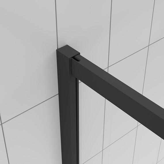 Душевое ограждение Veconi Evo 80x80 см E3-B-8080-12-C9, чёрный матовый/тонированное - фото 4