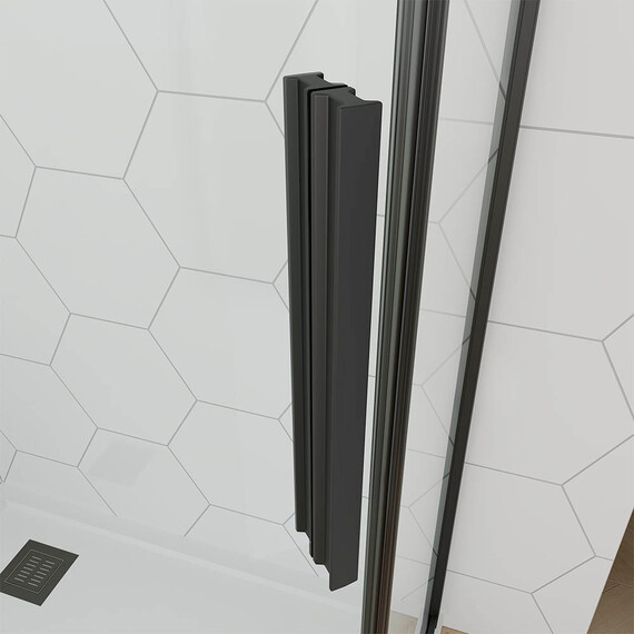 Душевое ограждение Veconi Ottimo 100x100 см OP10B-100100-07-C9, чёрный матовый/матовое - фото 3
