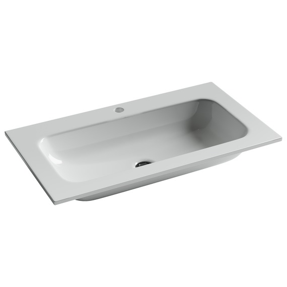 Тумба подвесная с раковиной Sancos Snob R 80 см SNR80CE, Beige Soft (раковина Grace CN7012) - фото 3