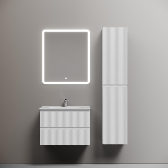 Тумба подвесная с раковиной-столешницей Sancos Snob R 70 см SNR70W, Bianco (раковина Element CN7007) - фото 6