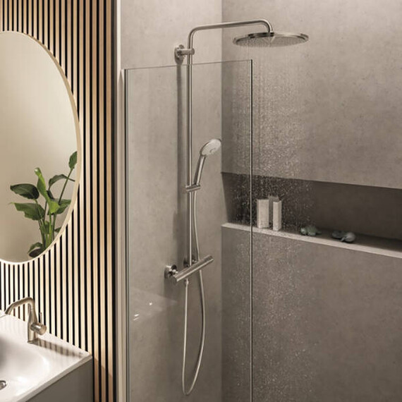 Душевая стойка с термостатом Grohe Euphoria XXL System 310 26075DC0, суперсталь - фото 4