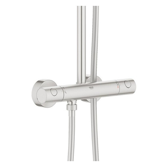 Душевая стойка с термостатом Grohe Euphoria XXL System 310 26075DC0, суперсталь - фото 3