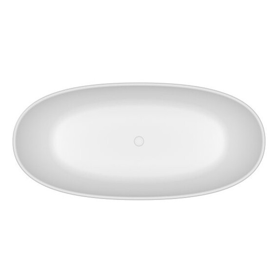 Ванна отдельностоящая BelBagno Solid Surface 180х85 см BB-UNIQUE-180-85-64-SSB, белый матовый - фото 3