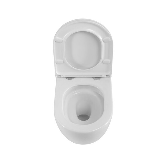 Унитаз подвесной безободковый Belbagno BB003CH-TOR/SC с тонкой крышкой микролифт (система смыва Торнадо) - фото 5