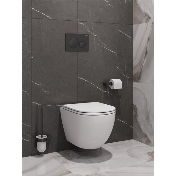 Унитаз подвесной безободковый Belbagno BB003CH-TOR/SC с тонкой крышкой микролифт (система смыва Торнадо) - фото 12