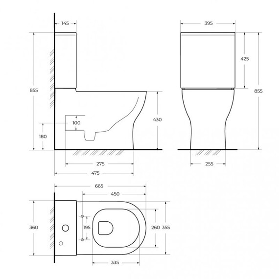 Унитаз-компакт безободковый BelBagno TORNADO SFERA-TOR BB2141CP-TOR/SC с тонкой крышкой микролифт (система смыва Торнадо) - фото 18