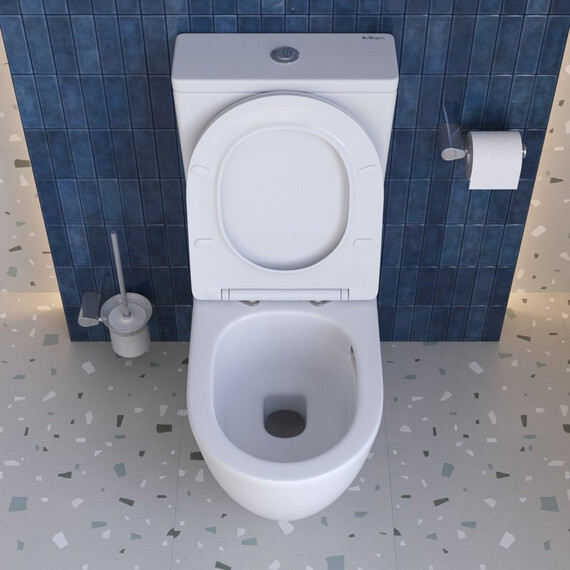 Унитаз-компакт безободковый BelBagno TORNADO SFERA-TOR BB2141CP-TOR/SC с тонкой крышкой микролифт (система смыва Торнадо) - фото 12