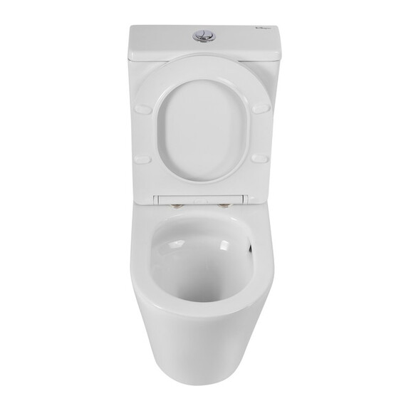 Унитаз-компакт безободковый BelBagno TORNADO FLAY-TOR BB2149CP-TOR/SC с тонкой крышкой микролифт (система смыва Торнадо) - фото 4