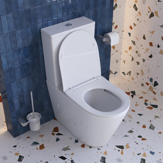 Унитаз-компакт безободковый BelBagno TORNADO FLAY-TOR BB2149CP-TOR/SC с тонкой крышкой микролифт (система смыва Торнадо) - фото 12