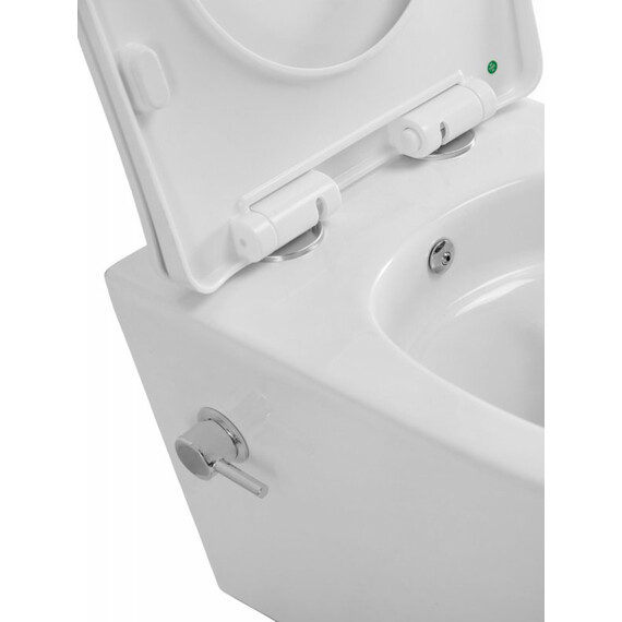 Унитаз-биде подвесной безободковый BelBagno TORNADO MARINO-TOR BB7026CH-TOR-BS/SC с тонкой крышкой микролифт (система смыва Торнадо) - фото 8